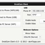 DroidCam​ client
