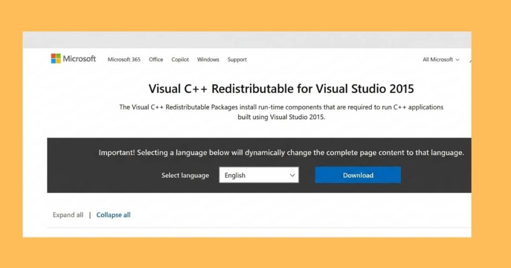 (VC RunTime Re-distribuatble