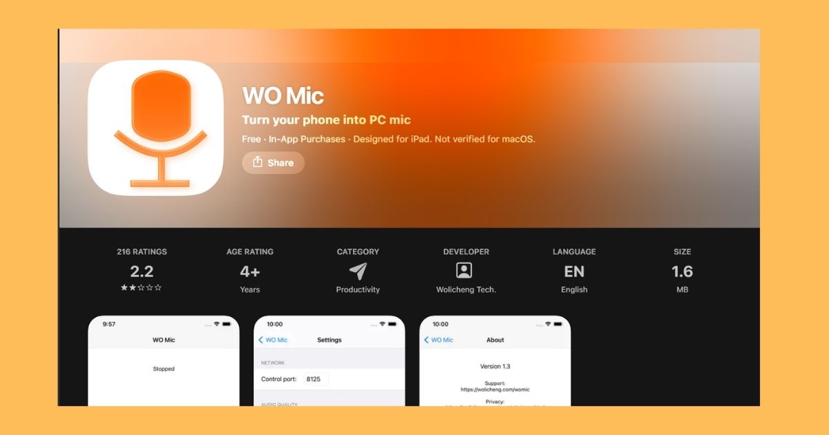 Wo Mic for Iphone